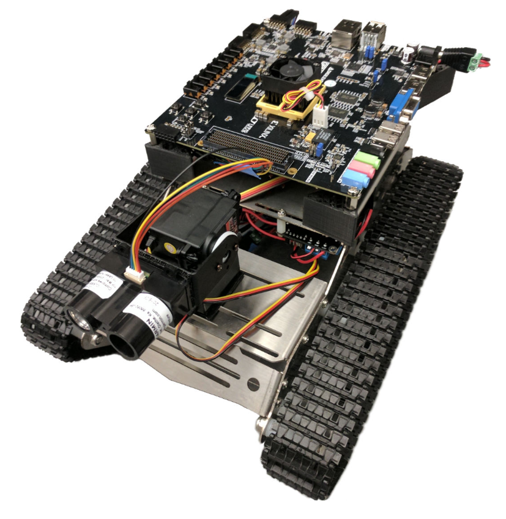 Robot Controlled by Trained Neuromorphic Hardware